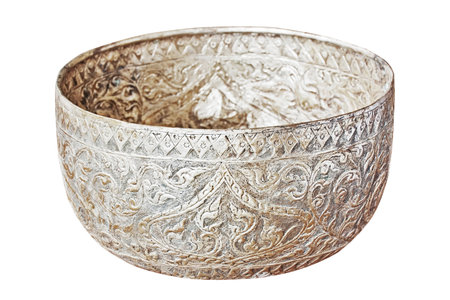 Old bowl kitchen wear in Thailand Asiaの写真素材