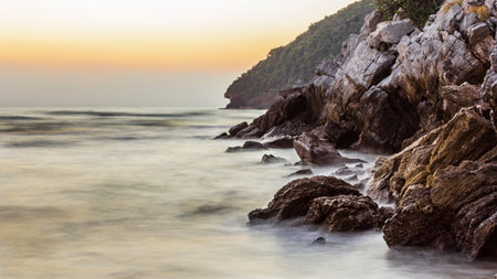 Beauty Island on twilight time in Thailand Asia