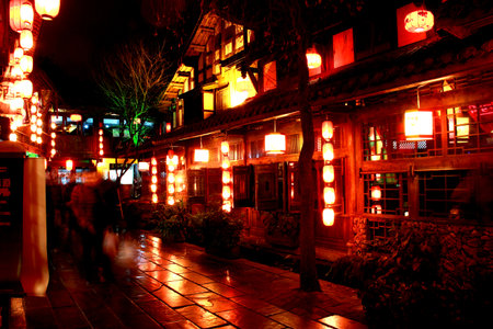 Scenery of Jinli, Chengduのeditorial素材