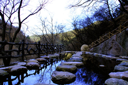Shigao Mountain, Lingshi Countyの写真素材