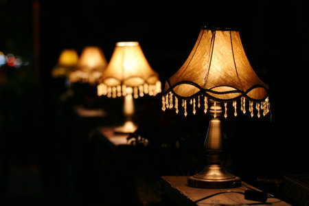 Table lampの写真素材