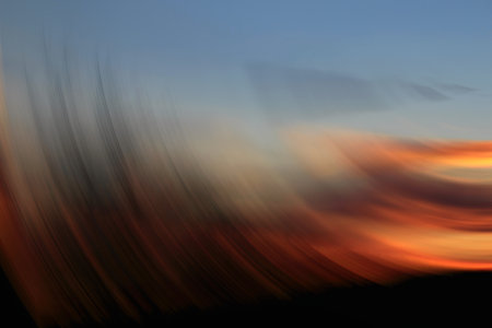 Abstract sunset, abstract of golden spin for background used