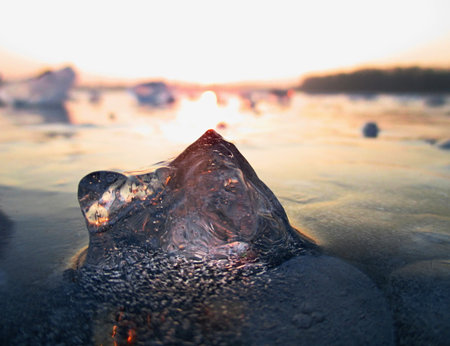 Amazing the transparency of the ice