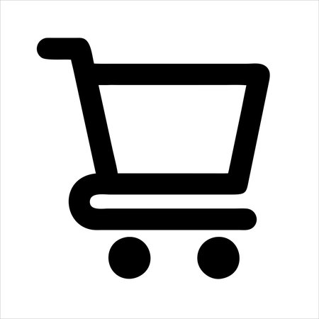 Shopping cart vector icon.のイラスト素材