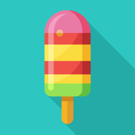 Minimalistic ice pop vector art.のイラスト素材