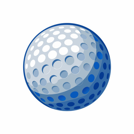 Detailed Golf Ball Vector Art, Classic Golf Ball Vector Illustration.のイラスト素材