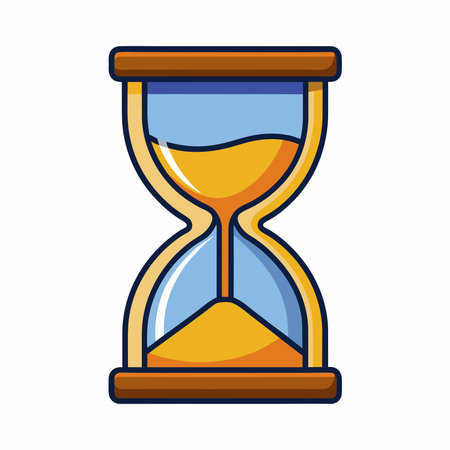Sandglass Vector Illustration.