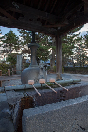 Horyuji Temple, located about 10km south west from the center of Naraの写真素材