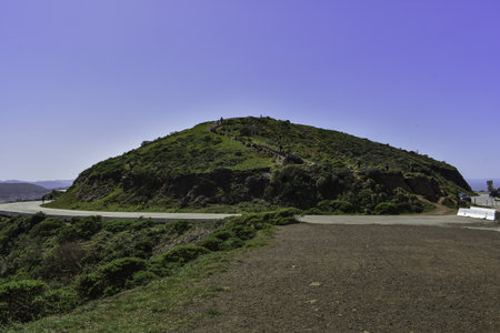 View of the Twin Peaks in San Francisco. 
Twin Peaks San Francisco has a Great View of San Francisco and the Bay Area.の写真素材
