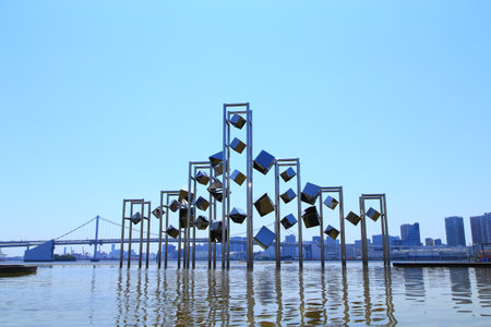 Landscape of Tokyo Bayの写真素材