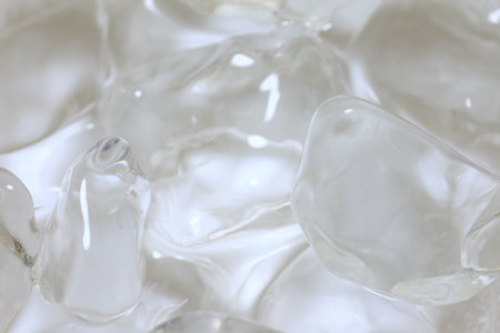 Crushed ice cubesの写真素材