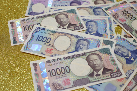 10,000 yen note 1,000 yen note 5,000 yen noteの写真素材