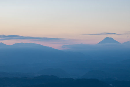 Sunset from the top of the mountain