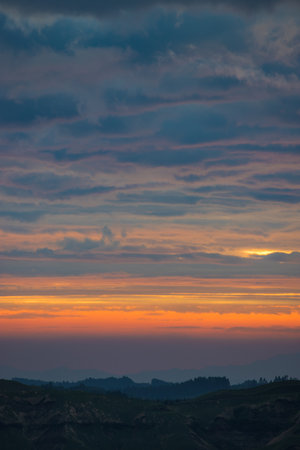 sunrise and glowの写真素材