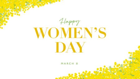 Mimosa hand drawn vector frame. âwhite backgroundâの写真素材