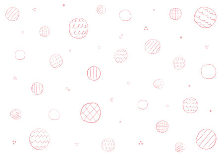 Background made of circles drawn with a pencil. - pink -の素材 [FY310169319951]