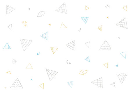 Background made of triangles drawn with a pencil. - colorful -のイラスト素材