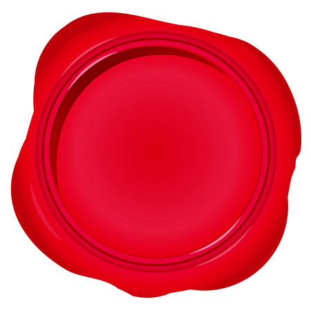 Vector data of red sealing wax.のイラスト素材