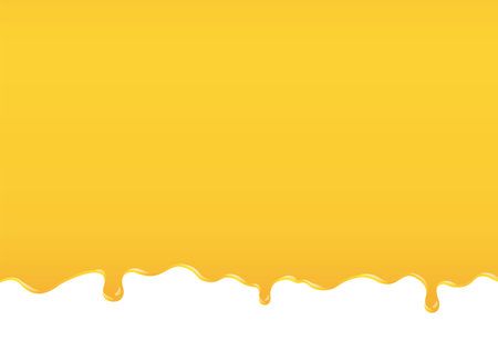 Illustration of delicious melted chocolate on white background.のイラスト素材