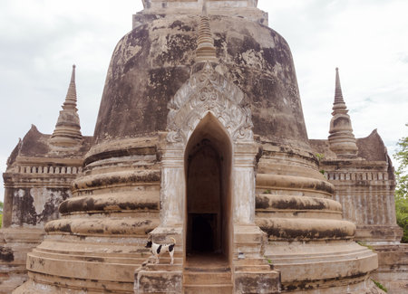 Buddhist ruins of Thailandの写真素材