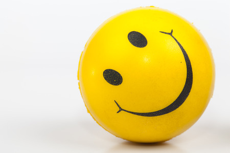 happy yellow ballの写真素材