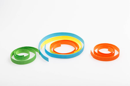 color corrugated paperの写真素材