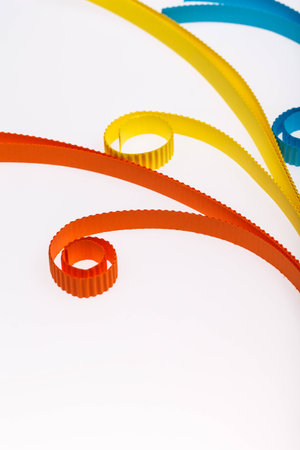 Roll color corrugated paper.