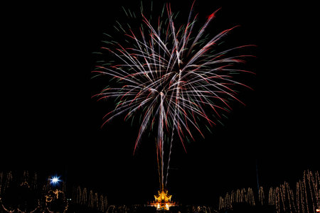 fireworks festival in Thailandの写真素材