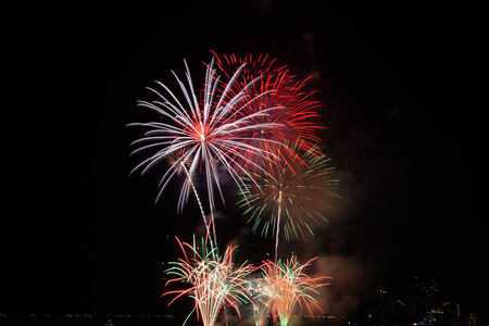 fireworks festival in Pattaya Thailand 2014