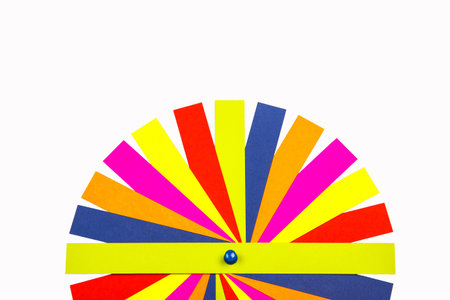 Colourful Paper on white background.の写真素材