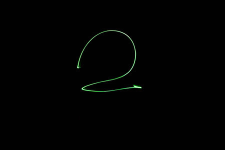 Long exposure neon lights texture soft focut.の写真素材