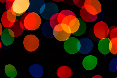 Abstract circular bokeh backgroundの写真素材