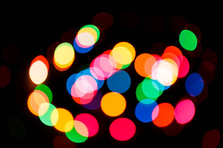 Abstract circular bokeh backgroundの写真素材