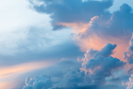 stormy clouds show the power of the nature