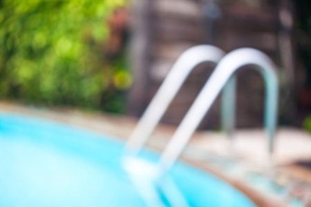 Abstract Ladder Swimming Poolの写真素材