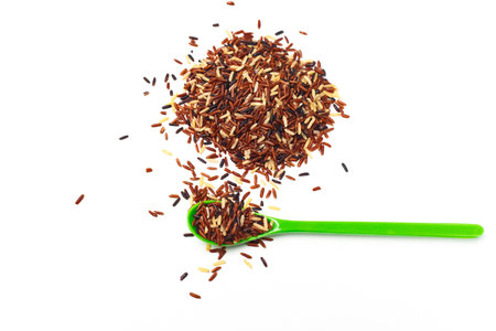 closeup details of Thai rice berryの写真素材