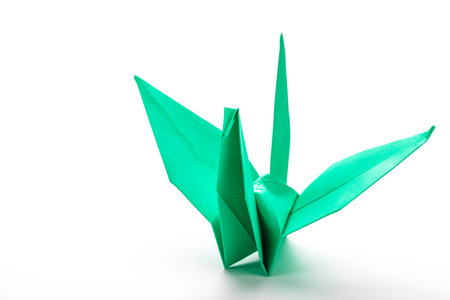 Origami paper bird.の写真素材