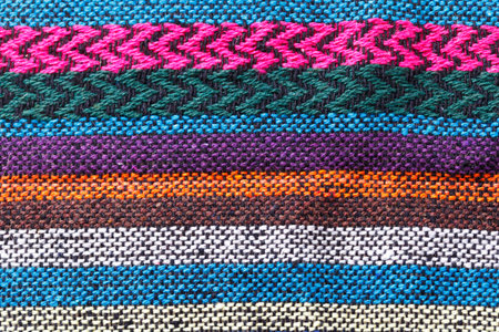 colorful Thai silk textile pattern from Handmade