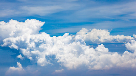 blue sky and cloud.