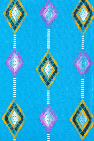 A collection of color Thai silk. Thai silk.