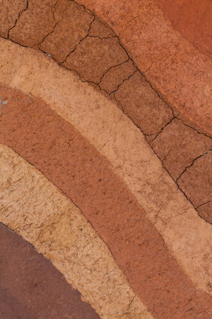 Seamless texture - clay soil.の写真素材