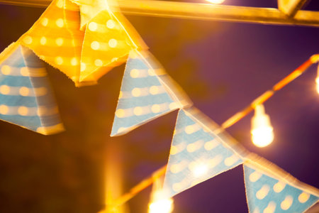 abstract mini paper flags.の写真素材