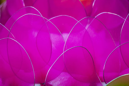 Fabric petals pink color.の写真素材