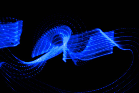 Blurred Light painting, Abstract of lighting equipment.