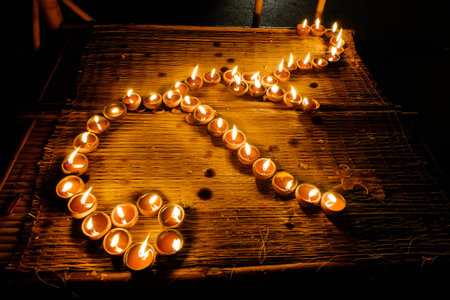 2016 as the number nine candles to express grief for the King Rama V at the Ho Kham Luang.