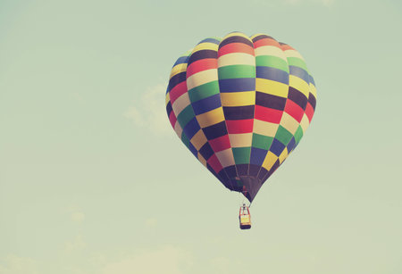 Colourfull Balloon festival in the sky.の写真素材