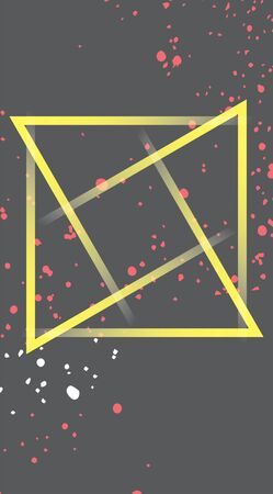 Abstract triangle illusion background.