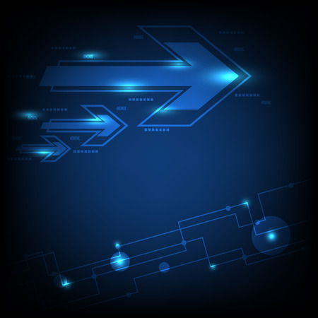 Technology digital future arrow background. Vector Illustration.のイラスト素材