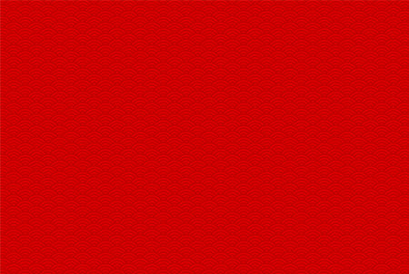Japanese Traditional Red Pattern of Wave Motif "Sei Gai Ha"のイラスト素材
