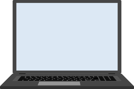 Vector illustration of laptop pc screenのイラスト素材